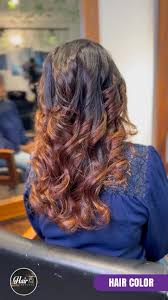 hair colouring at anushka salon.